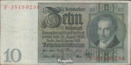 Deutsches Reich Rosenbg: 173a, Udr.-Bst. E, Serien: A-F, Friedensdruck, Wz. Thaer Gebraucht (III) 1929 10 Reichsmark - 10 Mark