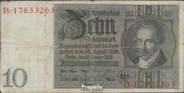 Deutsches Reich Rosenbg: 173a Udr.- Bst. B, Serien: A-F, Wz. Thaer Gebraucht (III) 1929 10 Reichsmark - 10 Mark