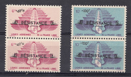 Levant - 1943 - 6f50+48f50,10f+100f Resistance Pairs - MNH - Neufs