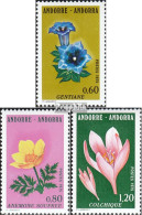 Andorra - Französische Post 266-268 (kompl.Ausg.) Postfrisch 1975 Blumen - Booklets