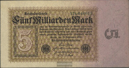 German Empire Rosenbg: 112b, Privatfirmendruck Watermark Eichenlaub Used (III) 1923 5 Billion Mark - 5 Mrd. Mark