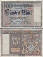 Bavaria Rosenbg: BAY4, Länderbanknote Bavaria Used (III) 1922 100 Mark - 100 Mark