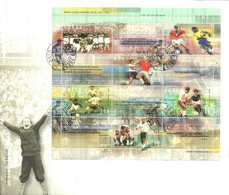 Norway 2002 Norwegian Football 100 Years Anniversary. Mi 1440-1445 In Minisheet. FDC - Brieven En Documenten