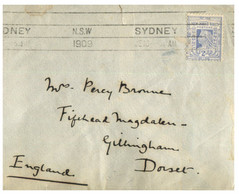 (W 21 A) Australia Very Old - 1902 - New South Wales Cover Posted To UK Dorset - Andere & Zonder Classificatie