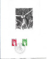 France Sabine (maximum, Timbres, Cachet, Gravure) - Artist Proofs