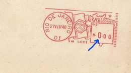 Brazil 1948: Meter Stamp (test) - With Value 0.00 (fragment) - Andere & Zonder Classificatie