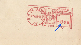 Brazil 1948: Meter Stamp (test) - With Value 0.00 (fragment) - Otros & Sin Clasificación