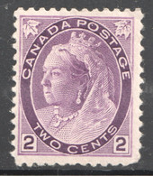 1898  Victoria - Numeral   2  ¢  Purple Scott No 76  MH * - Unused Stamps