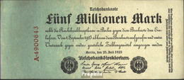 Deutsches Reich Rosenbg: 94 Gebraucht (III) 1923 5 Millionen Mark - 5 Miljoen Mark