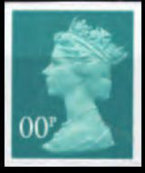 GREAT BRITAIN 2002 Machin Denom. OO (20p) Bluish-greenish TRIAL - Probe- Und Nachdrucke