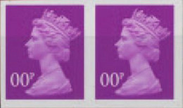 GREAT BRITAIN 2002 Machin Denomination OO (20p) Purple Haze TRIAL PAIR - Essays, Proofs & Reprints