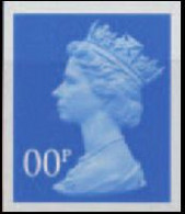 GREAT BRITAIN 2002 Machin Denomination OO Blue TRIAL - Essays, Proofs & Reprints