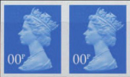 GREAT BRITAIN 2002 Machin Denomination OO Blue TRIAL PAIR - Essais & Réimpressions