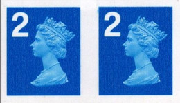GREAT BRITAIN 2006 Machine 2(ND) IMPERF.PAIR TRIAL - Prove & Ristampe