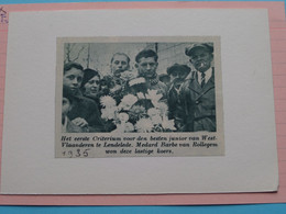 1ste Criterium LENDELEDE, MEDARD Barbe Van Rollegem  Won - 1935 ( Zie Foto Voor Detail ) KRANTENARTIKEL ! - Cyclisme