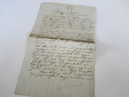 Österreich Vorphila 1827 Beleg / Dokument Mit Stempelmarke / Fiskalmarke 15 Kreuzer Und Stempel - ...-1850 Vorphilatelie