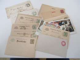 Delcampe - AD Bayern Ganzsachen Posten Ab Ca. 1875 Insgesamt 30 Stück. Stöberposten! Auch Bahnpost Stp. Und 1x Doppelkarte - Entiers Postaux