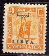 LIBIA LIBYA 1951 REGNO INDIPENDENTE EMISSIONE PER LA CIRENAICA CYRENAICA 3m MLH - Libye