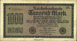 Deutsches Reich Rosenbg: 75g, Wasserzeichen Mäander, Rote Kontrollnummer Gebraucht (III) 1922 1.000 Mark - 1000 Mark