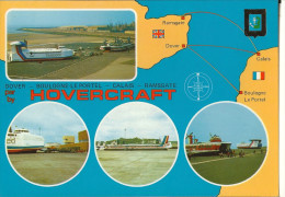 Hovercraft-lignes Dover-boulogne Sur Mer-calais Ramsgate-cpm Cartonnée - Nord-Pas-de-Calais