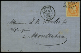 Lettre N° 48, 40c Orange Marges Enormes Obl Sur L 9.5.71 Pour Montauban, T.B. - Other & Unclassified