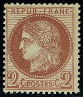 Neuf Sans Charnière N° 51, 2c Rouge-brun, TB - Other & Unclassified