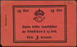 Neuf Sans Charnière Carnet N°C196.  15ore Rouge. Carnet Complet De 20 Timbres. Prix 3Kr. T.B. - Other & Unclassified