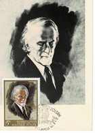 Delcampe - CARTE MAXIMUM HONGRIE 1967 GRANDS HOMMES KODALY ZOLTAN - Maximumkarten (MC)