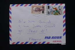 Delcampe - DAHOMEY - Enveloppe De Cotonou Pour Paris En 1972 , Affranchissement Surchargés - L 78047 - Benin – Dahomey (1960-...)