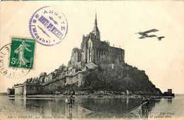 Aviation * Aviateur FOREST Sur Biplan Voisin * Doublant Le Premier Le Mont St Michel Le 31 Juillet 1910 * Avion - Le Mont Saint Michel