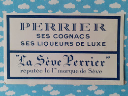 Buvard Perrier Cognac Liqueur De Luxe - Liqueur & Bière