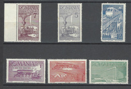Romania - 1939 - Nuovo/new MH - Train - Mi N. 609/14 - Unused Stamps