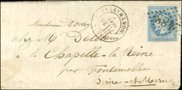 GC 2488 / N° 29 Càd PARIS / MONTMARTRE 30 SEPT. 70 Sur Lettre Pour La Chapelle La Reine Par Fontainebleau (Seine Et Marn - Guerra De 1870