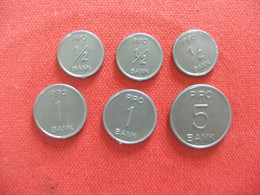 6 Pièces Monnaie En Plastique Marque Pipo - Fictifs & Spécimens