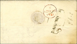 Lettre Avec Texte Daté De St Pierre De La Martinique Le 17 Avril 1810 Pour Londres. Au Verso, Marque Postale Encadrée Da - Correo Marítimo