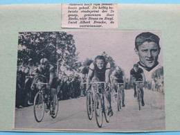 Juniorkoers Te STABROEK ( BERLO - BROOS En BUYL / Albert BRACKE ) 19?? ( Zie Foto Voor Detail ) KRANTENARTIKEL ! - Cyclisme