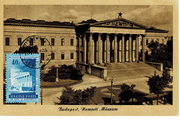 CARTE MAXIMUM HONGRIE BUDAPEST NEMZETI MUSEUM - Maximumkaarten