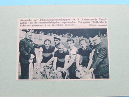 ANTWERPS SPORTPALEIS ( CEUPPENS / SCHERENS En KERCKHOF ) 1941 ( Zie Foto Voor Detail ) KRANTENARTIKEL ! - Cyclisme