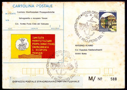 F5713  - DISPACCIO STRAORDINARIO FLUVIALE - Stamped Stationery