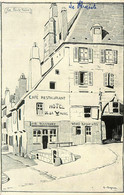 La Charité Sur Loire * Café Restaurant Hôtel De LA POULE NOIRE * éditeur A. Delayance - La Charité Sur Loire