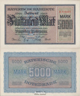 Bayern Rosenbg: BAY6, Länderbanknote Bayern Gebraucht (III) 1922 5.000 Mark - 5000 Mark