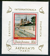 ROMANIA 1975 ARPHILA '75 Exhibition  Block Used.  Michel Block 120 - Used Stamps