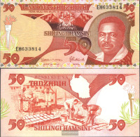 Tanzania Pick-number: 19 Uncirculated 1992 50 Shilingi - Tanzanie