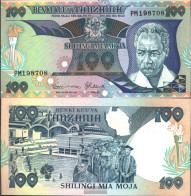 Tanzania Pick-number: 14b Uncirculated 1986 100 Shilingi - Tanzanie