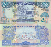 Somaliland Pick-number: 6b Uncirculated 1996 500 Shillings - Somalië