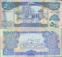 Somaliland Pick-number: 6b Uncirculated 1996 500 Shillings - Somalia