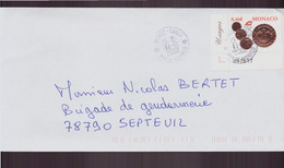 Monaco, Enveloppe Du 11 Octobre 2002 De Monte-Carlo Pour Septeuil - Briefe U. Dokumente