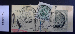 België 1896 Strafport Op Briefkaartstukje - Autres & Non Classés