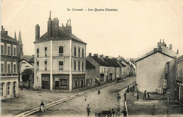 Le Creusot * Les Quatre Chemins * Quartier Route * Droguerie SAUVAGEOT - Le Creusot