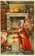 Santa Claus * CPA Illustrateur JUB * Lutin Leprechaun Jeux Jouets * Joyeux Noël * Père Noel - Kerstman
